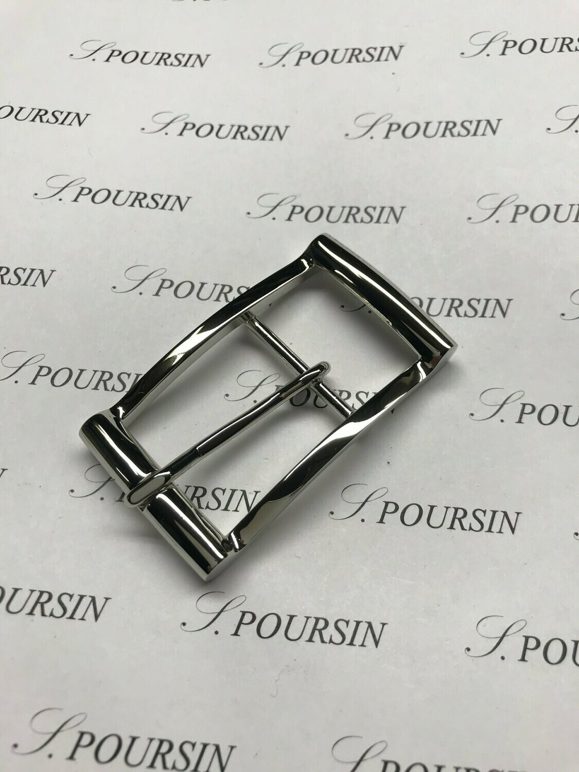 Boucle double 248/30 Laiton Poli Main Nickel - 1 pièce