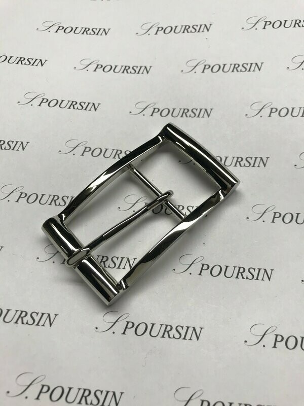 Boucle double 248/30 Laiton Poli Main Nickel - 1 pièce