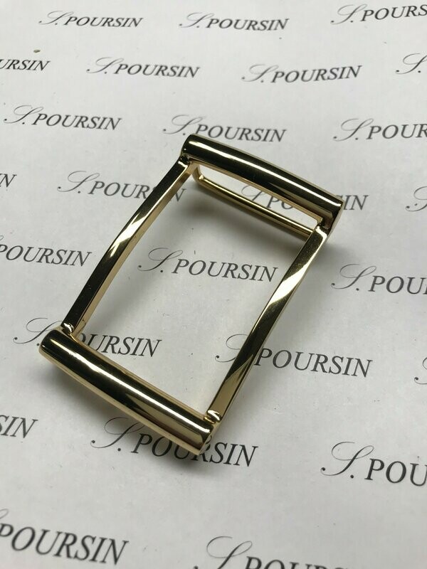 Boucle double 248/35 à Pont & Tenon Laiton Poli Main Doré Or3N - 1 pièce
