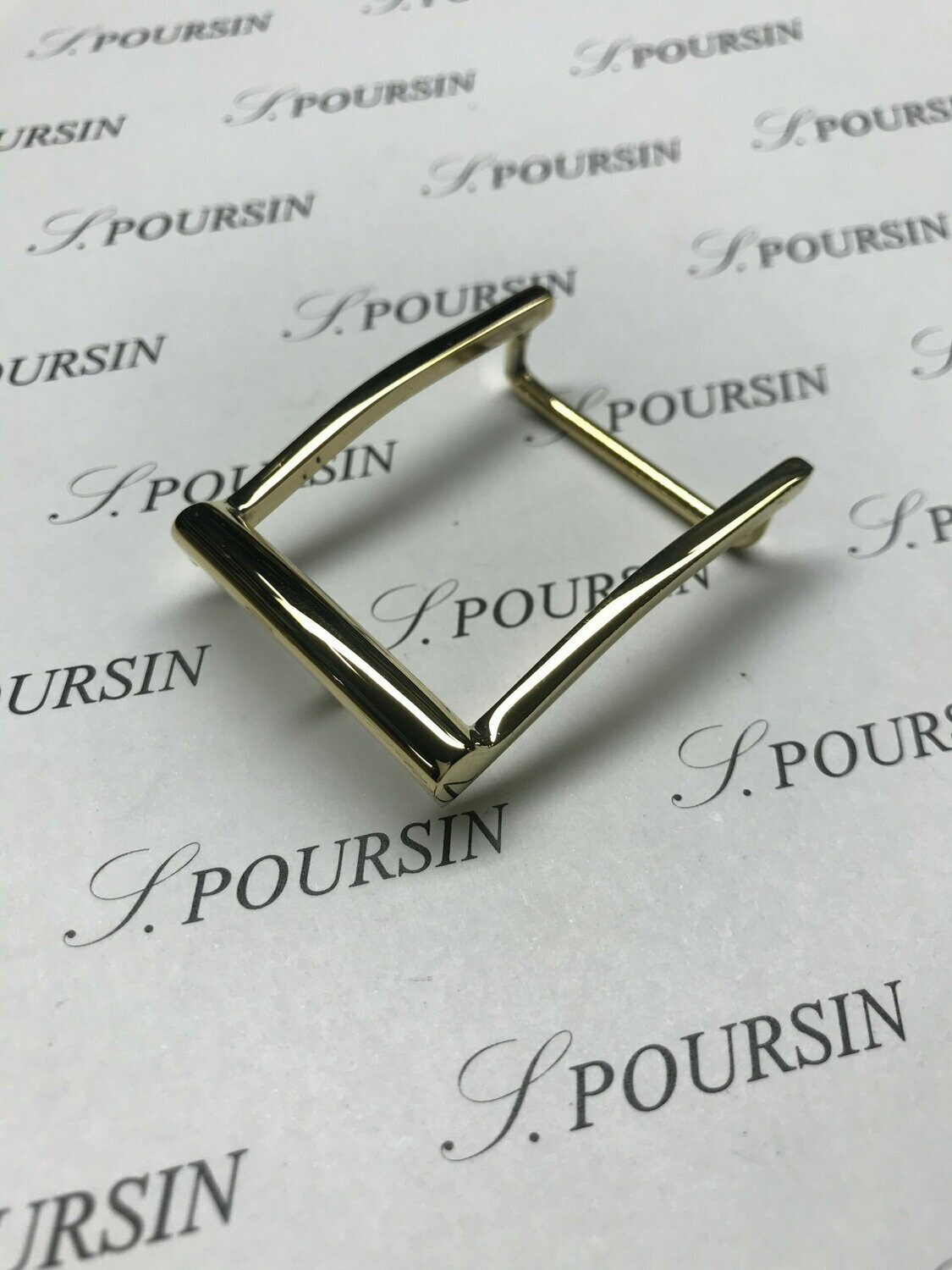 Boucle simple 248/30 Fine à Pont & Tenon Laiton Poli Main - 1 pièce