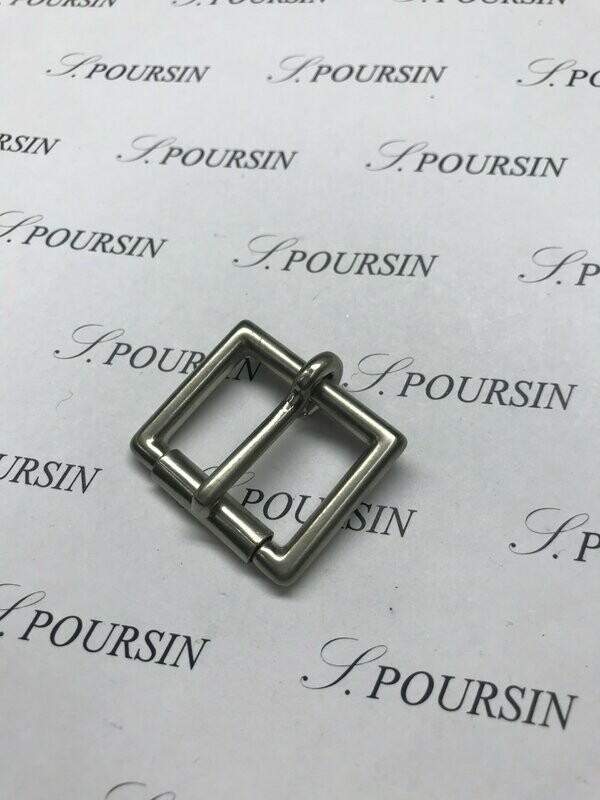 Boucle Anglaise 25mm Laiton Nickel Mat - lot de 2 pièces