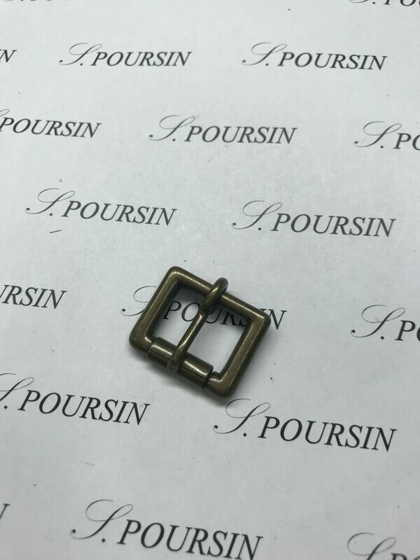 Boucle Anglaise 16mm Laiton Bronzé Antic Verni - lot de 2 pièces