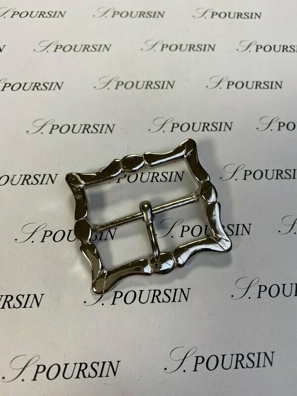 Boucle 266/38 Laiton Poli Nickel- lot de 2 pièces