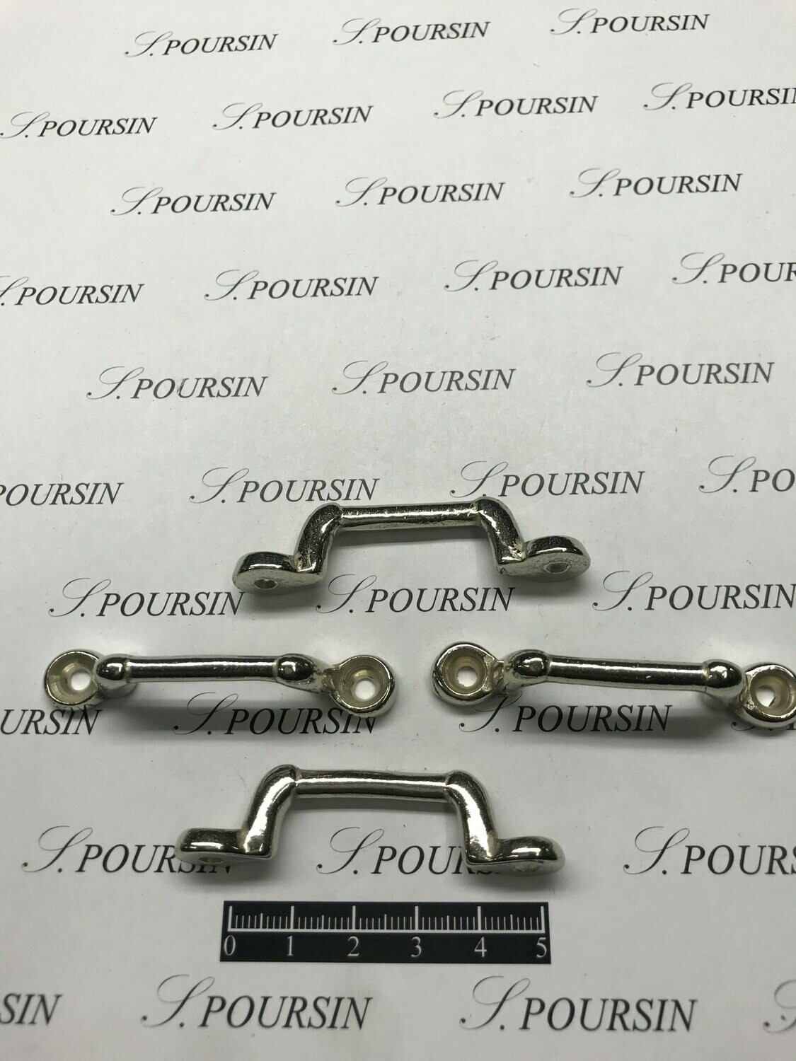 Pontet Crampon 25mm SR à Pattes MailleChort Poli - lot de 4 pièces