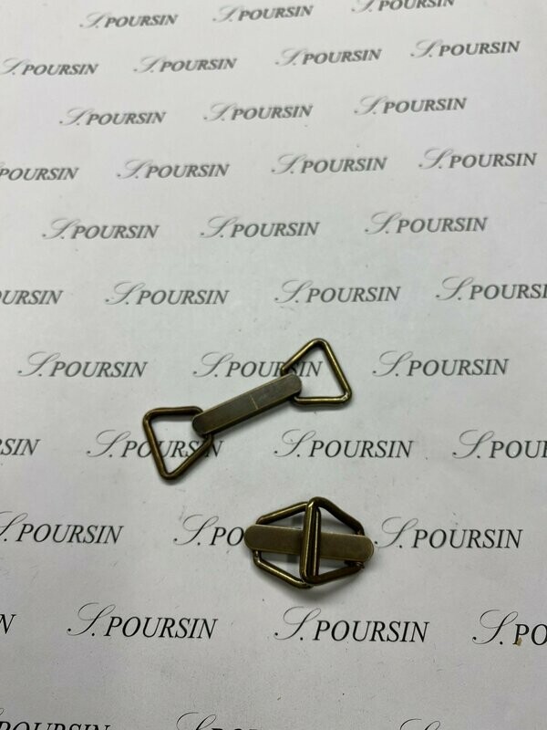 Filet 7171/15 Laiton Bronzé Antic Verni -Bonne Affaire! - lot de 2 pièces