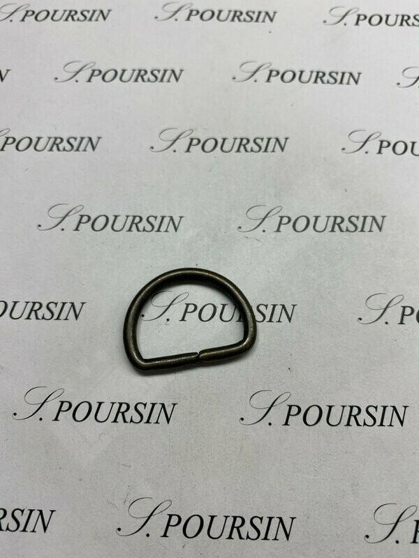 Dé 1/2 Rond 20x30 Non Soudé Laiton Bronzé Antic Foncé - lot de 10 pièces