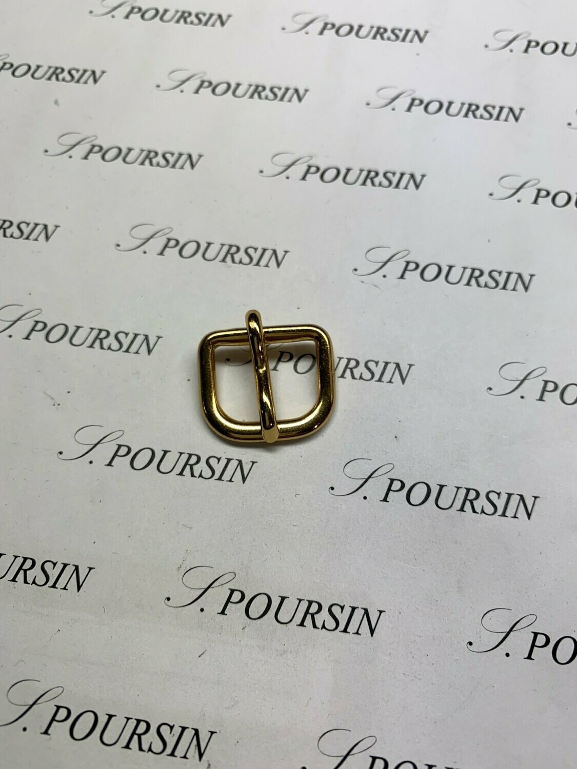 Boucle de Bride 18 CH Fil S Laiton Doré Or3N Verni - lot de 4 pièces