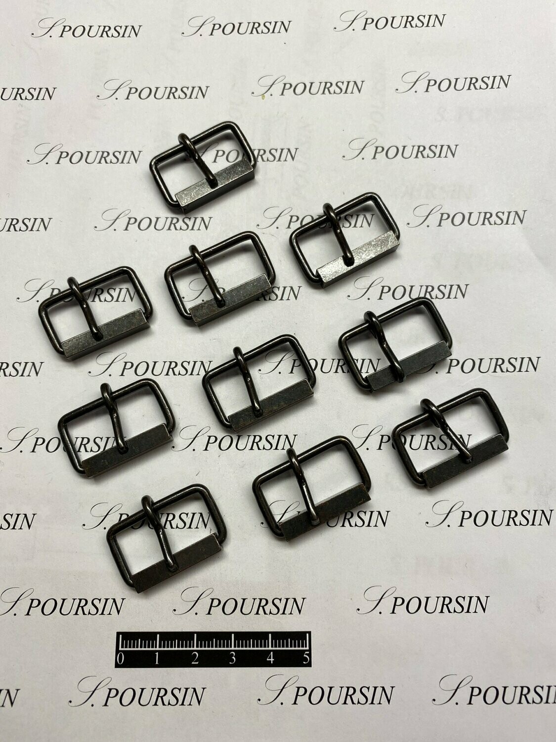 Boucle à Rouleau Carré 25 fil 2,7 Laiton Bronzé Noirci - Bonne Affaire ! -  lot de 10 pièces