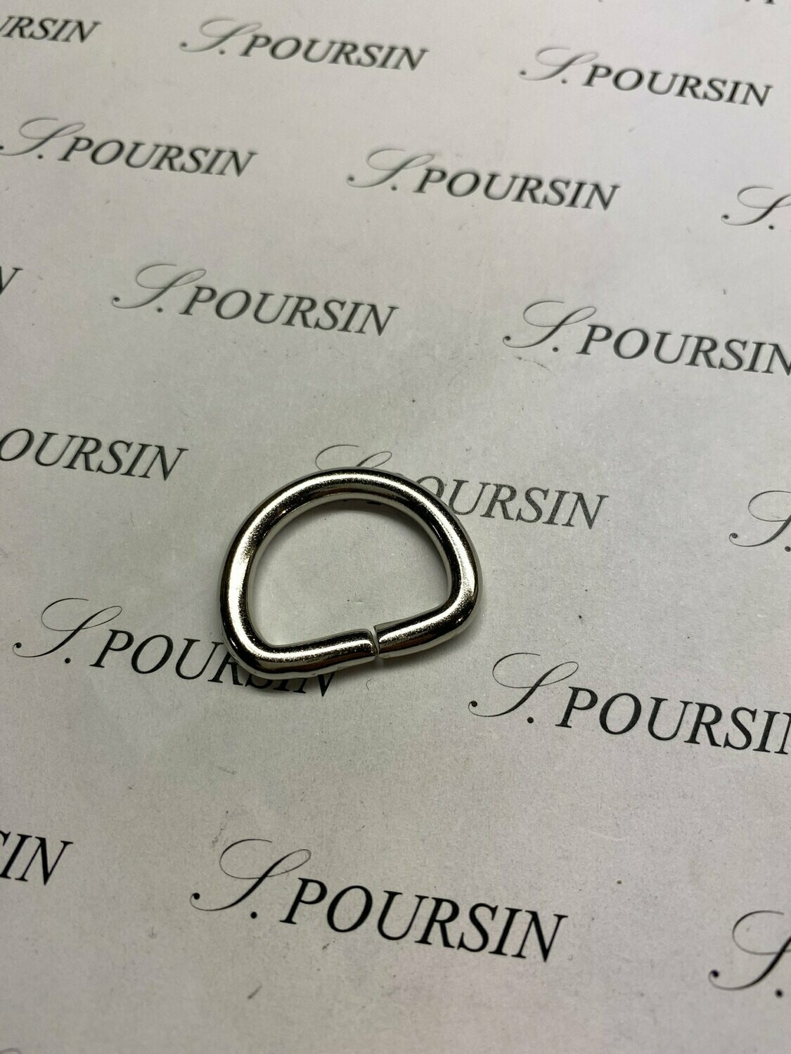 Dé 1/2 Rond 18x34 Non Soudé Laiton Poli Bille Nickel - lot de 10 pièces