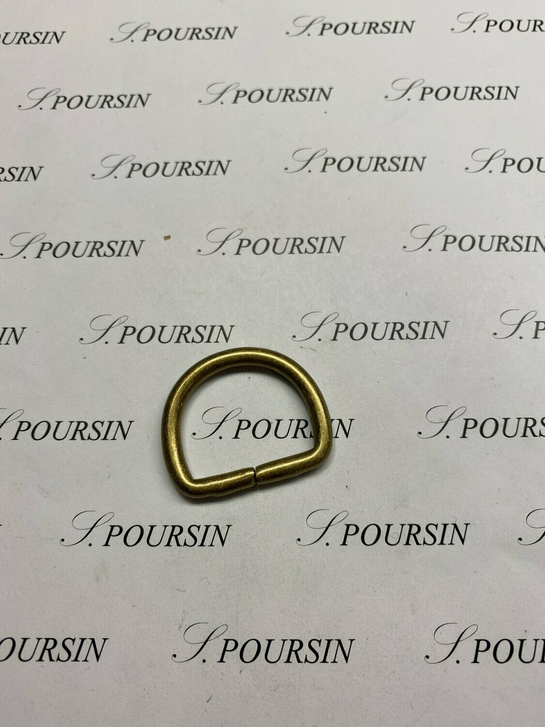 Dé 1/2 Rond 25x44 Non Soudé Laiton Bronzé Antic Clair Veni - lot de 10 pièces