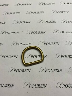 Dé 1/2 Rond 25x44 Non Soudé Laiton Bronzé Antic Clair Veni - lot de 10 pièces