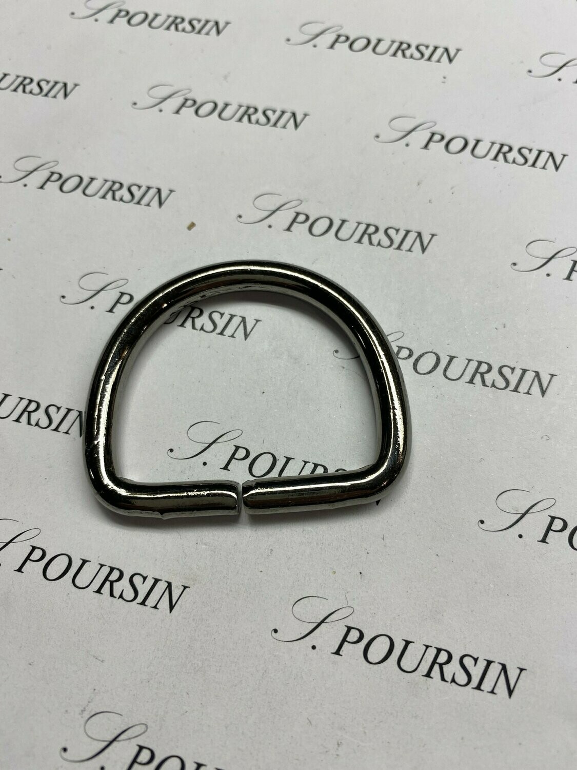 Dé 1/2 Rond 35x49 Non Soudé Laiton Poli Bille Nickel Noir Verni -  lot de 5 pièces