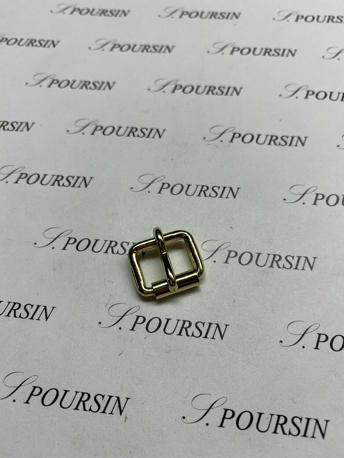 Boucle à Rouleau soudée 14mm CH Laiton Poli Bille - lot de 10 pièces