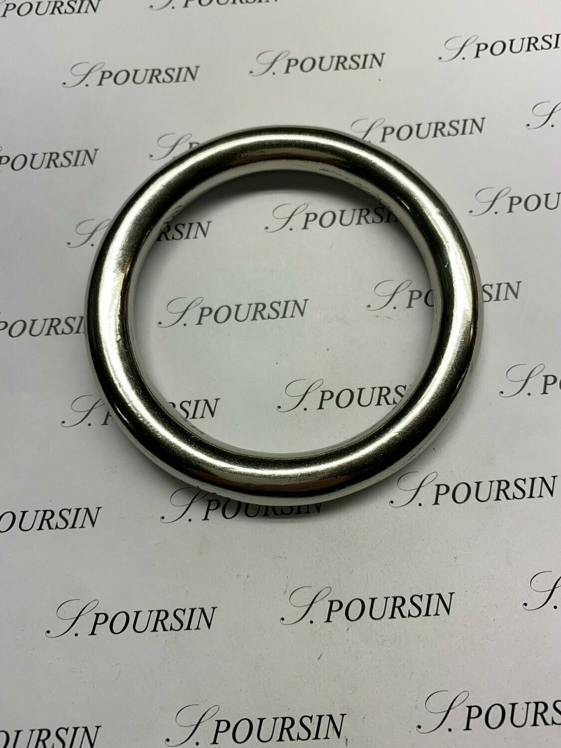 Anneau Fondu 70mm Laiton Nickel -  1 pièce