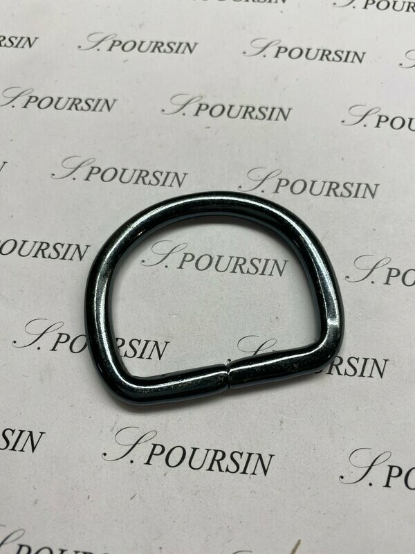 Dé 1/2 Rond 40x59 Non Soudé Laiton Noir - Bonne Affaire! - lot de 5 pièces
