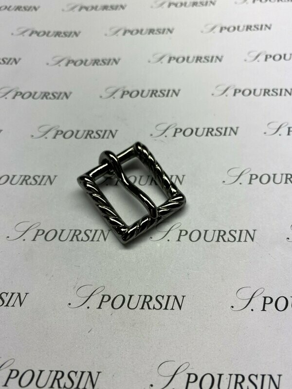 Boucle 400/18 Laiton Poli Ruthénium 0,5µ - lot de 2 pièces
