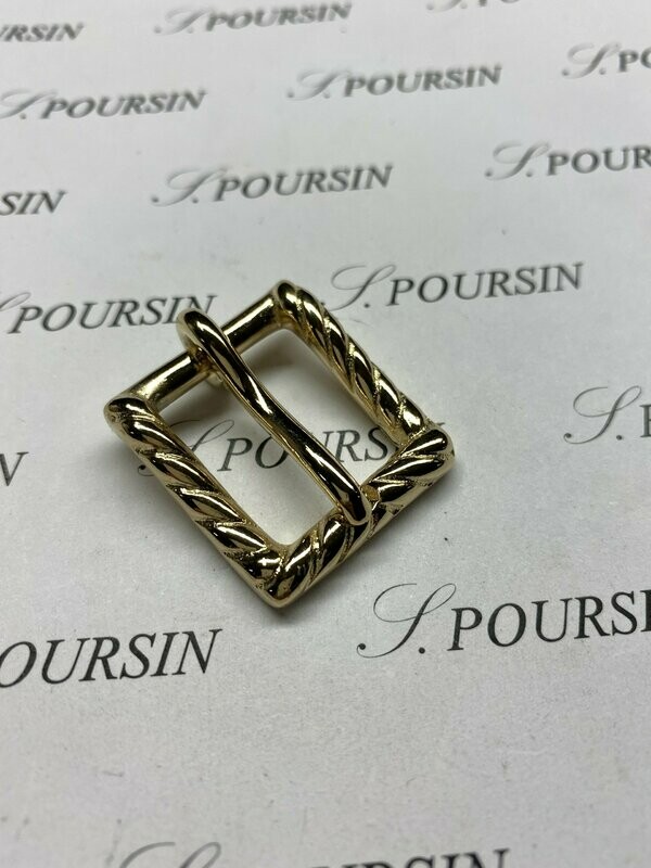 Boucle 400/18 Laiton Poli Doré Or0.5N 0,5µ - lot de 2 pièces