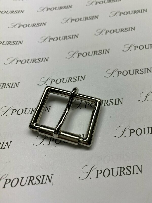 Boucle Anglaise 30mm Laiton Poli Bille Nickel - lot de 2 pièces