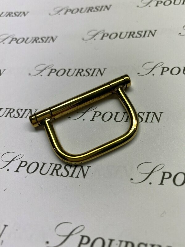 Attache 155/27mm Laiton Poli - Bonne Affaire! - lot de 2 pièces