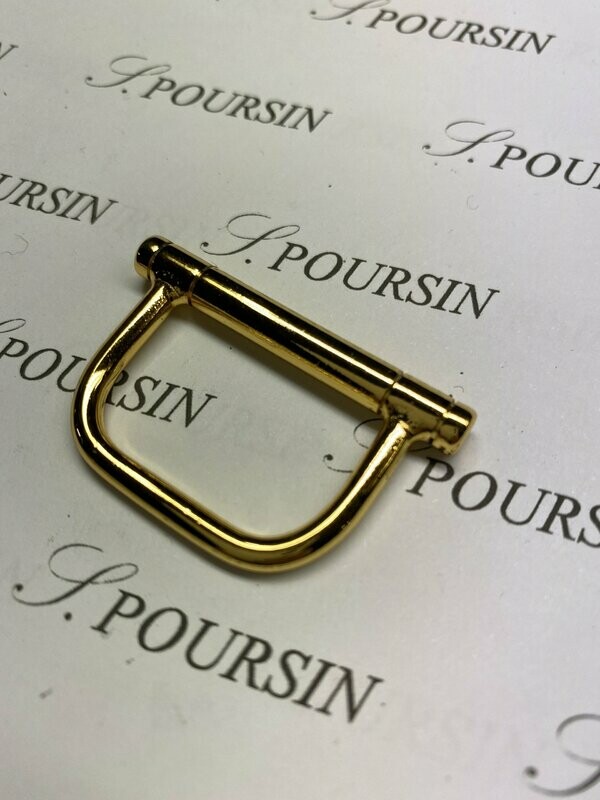 Attache 155/27mm Laiton Poli Doré Verni - Bonne affaire!  - lot de 2 pièces