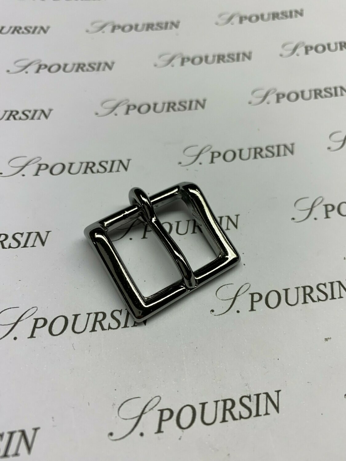 Boucle 627/20 Laiton Poli Bille Ruthénium - lot de 2 pièces