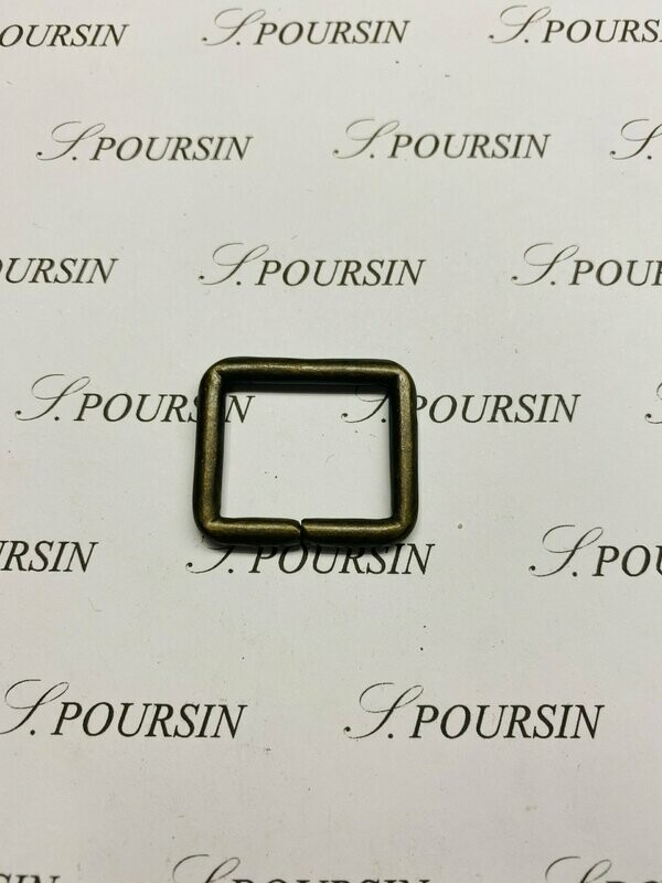 Passant 25x20 39 Non Soudé Laiton Bronzé Antic Verni - Bonne Affaire!  - lot de 5 pièces