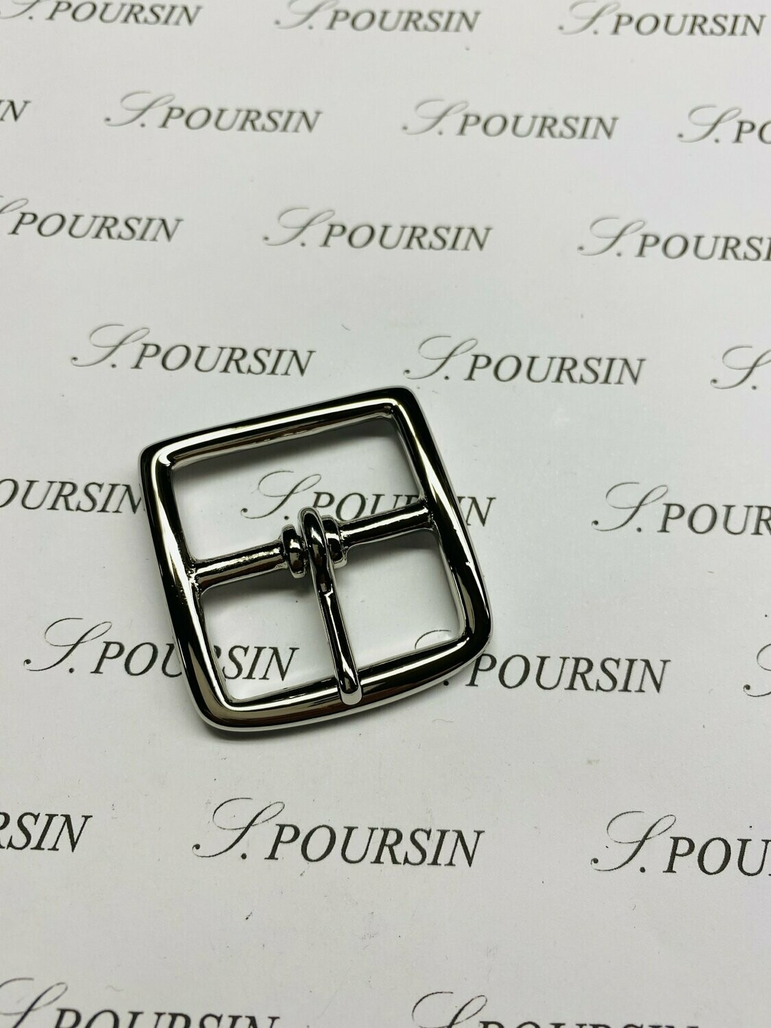 Boucle Etrivière 30mm Ceinture Laiton Poli Nickel - 1 pièce