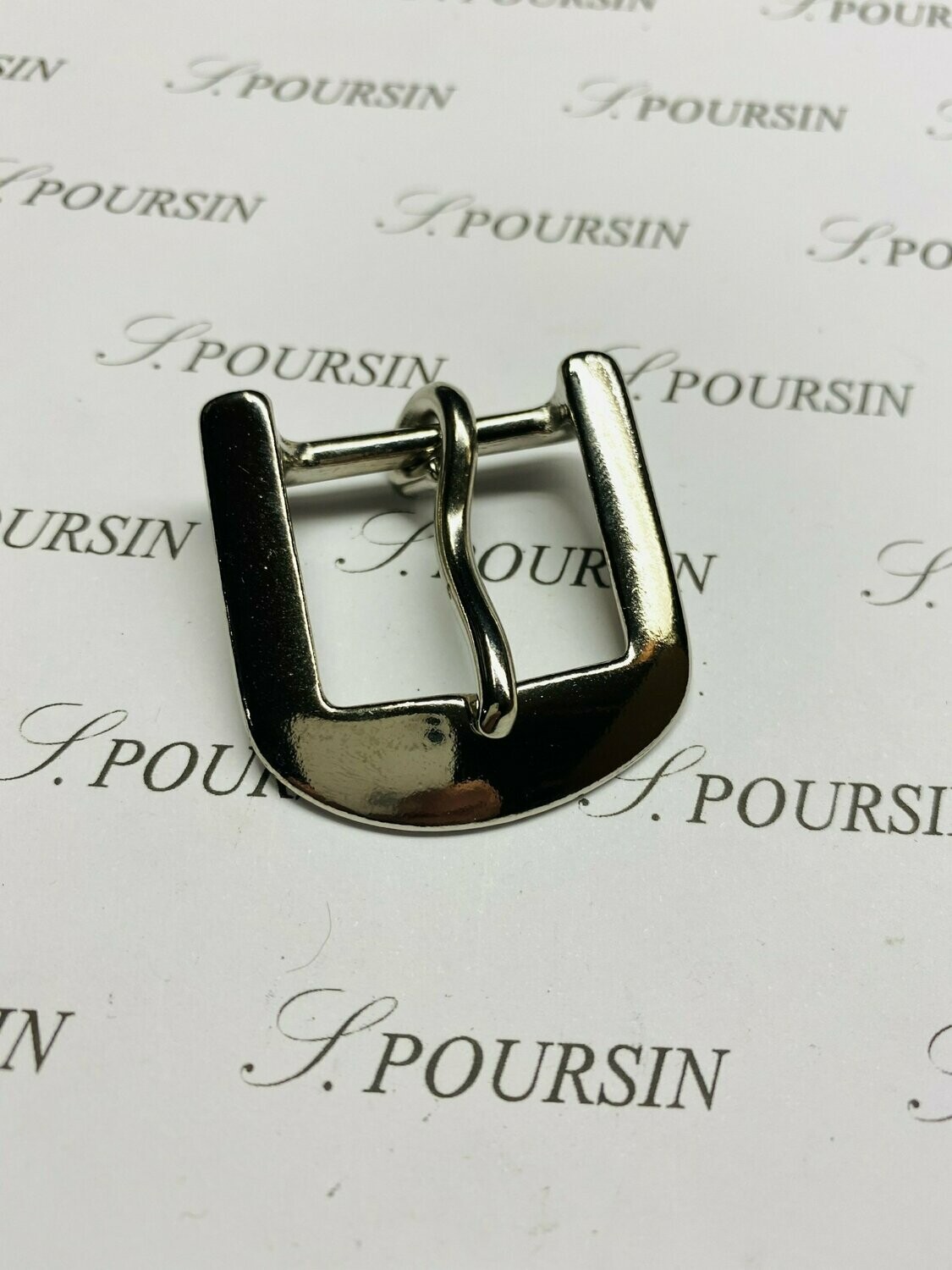 Boucle 639/25 Laiton Poli Bille Nickel - lot de 2 pièces
