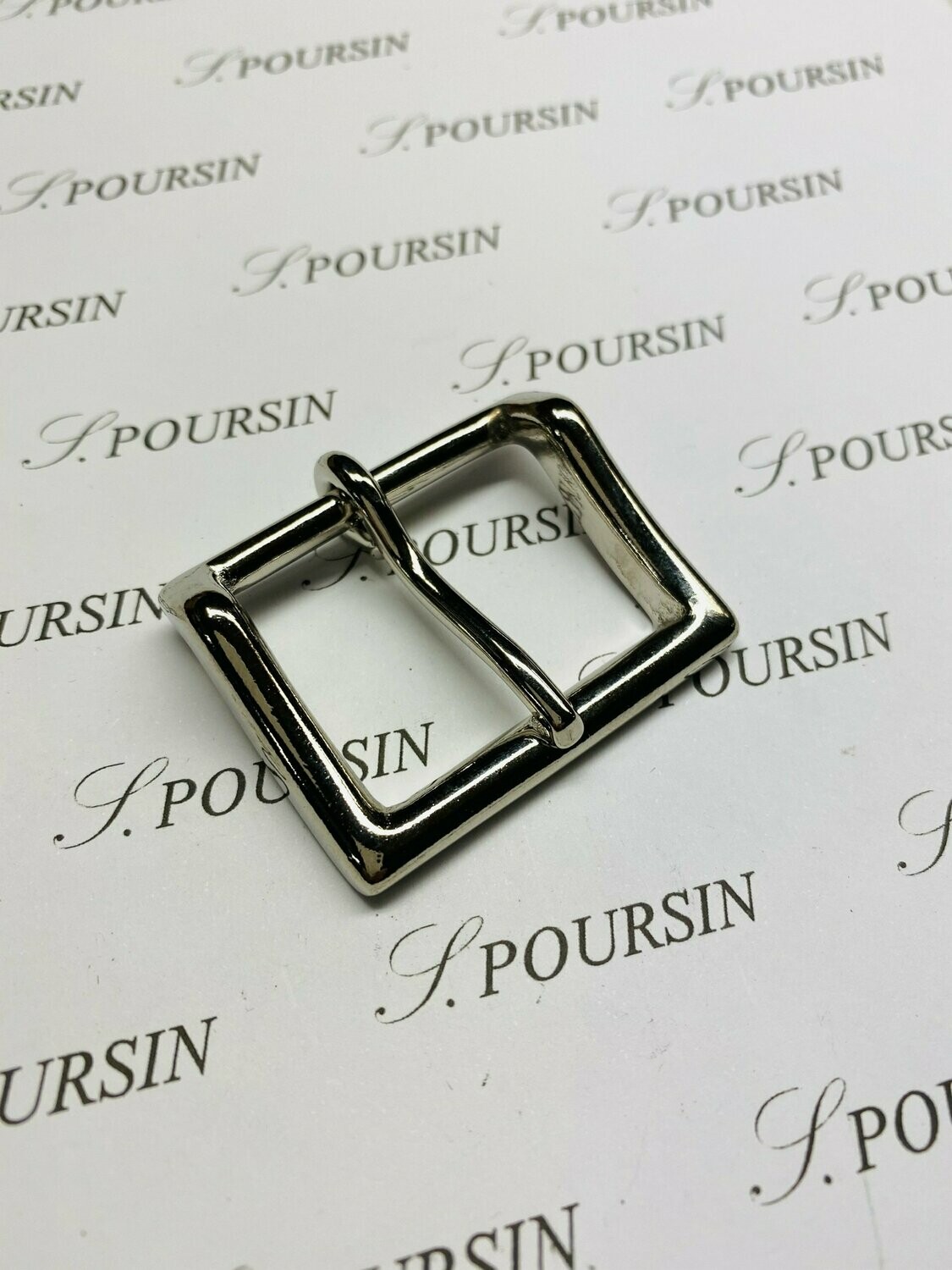 Boucle 627/35 Laiton Poli Bille Nickel - lot de 2 pièces