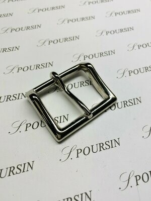 Boucle 627/35 Laiton Poli Bille Nickel - lot de 2 pièces
