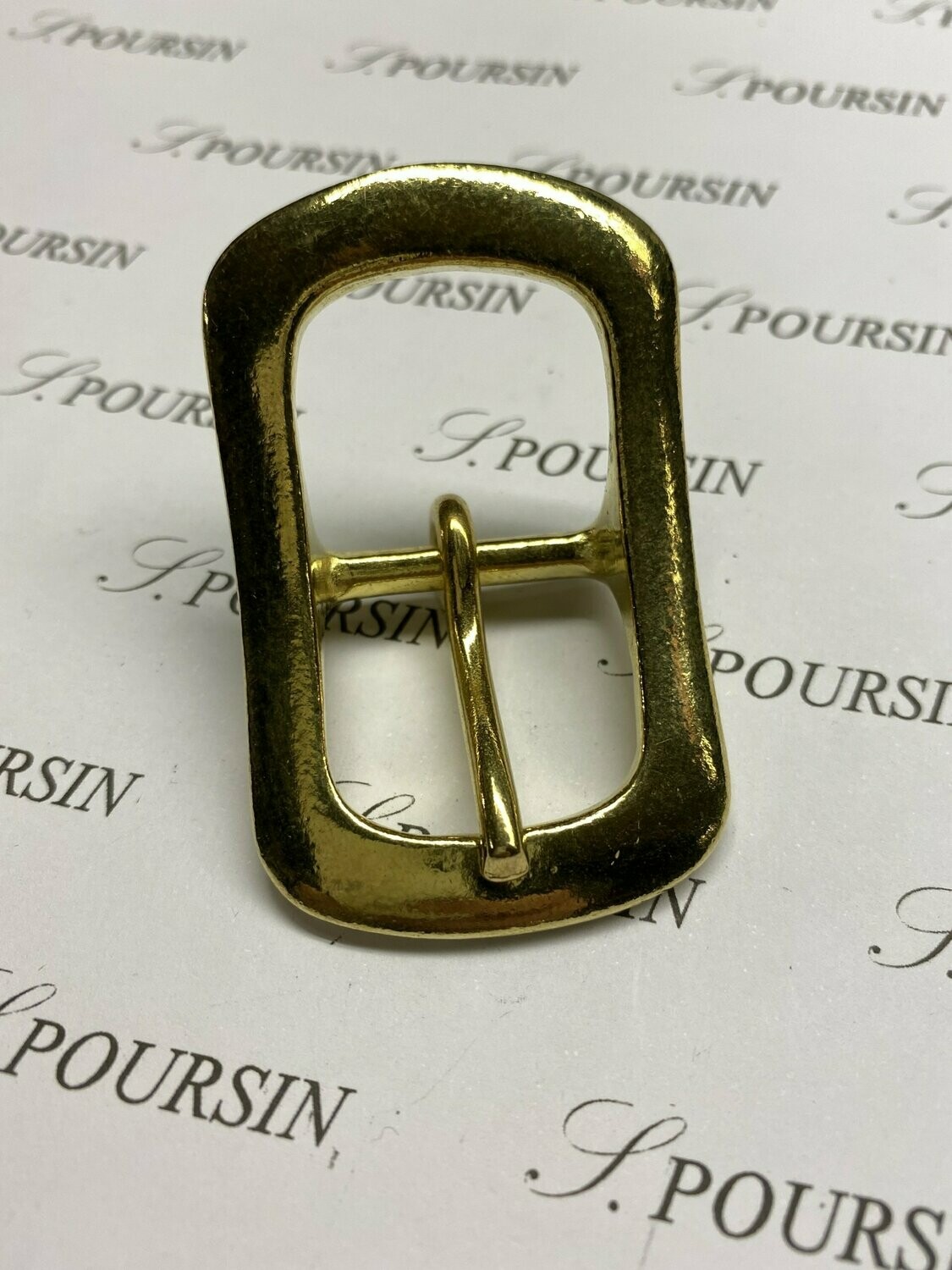 Boucle double 589/25 M Laiton Poli Bille - lot de 2 pièces