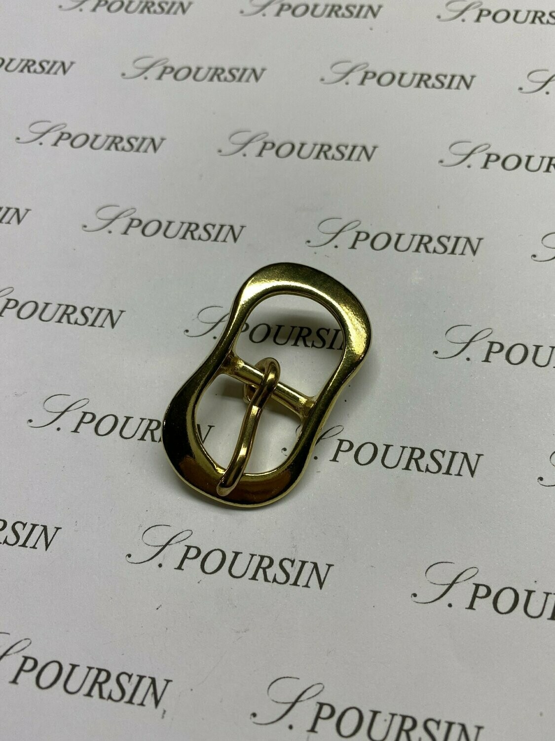 Boucle double 591/15 Laiton Poli Bille- Bonne Affaire! - lot de 2 pièces