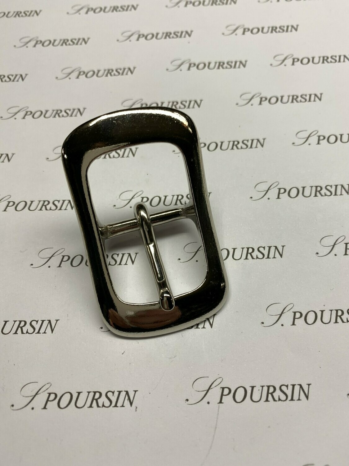 Boucle double 589/25 CH Laiton Nickel - lot de 2 pièces