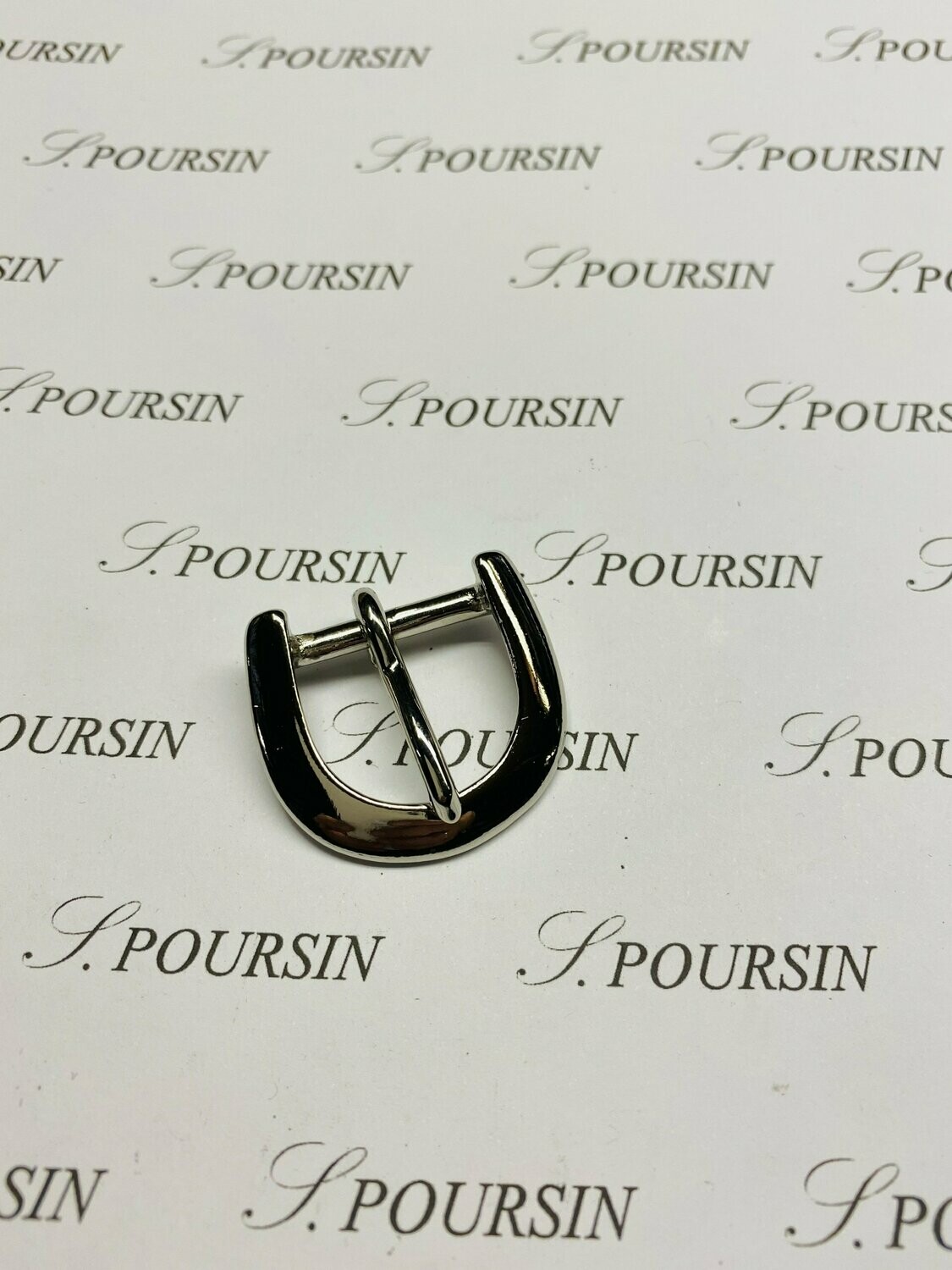 Boucle 631/20 Laiton Poli Bille Nickel - lot de 2 pièces