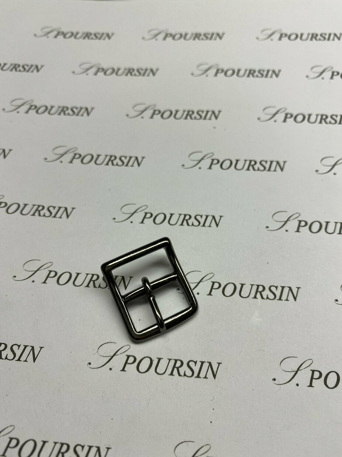 Boucle Vélo 16mm Laiton Poli Bille Nickel Noir Verni - lot de 4 pièces
