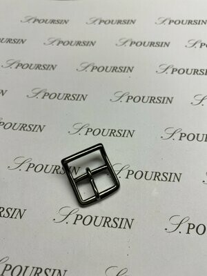 Boucle Vélo 16mm Laiton Poli Bille Nickel Noir Verni - lot de 4 pièces