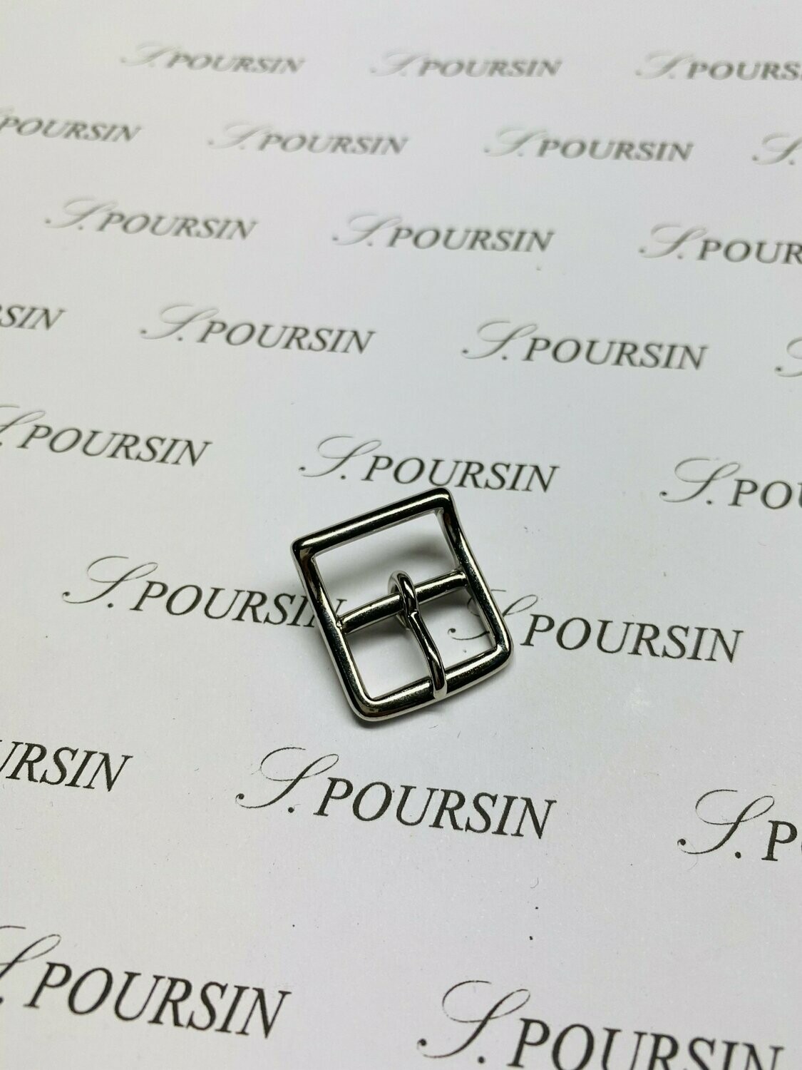 Boucle Vélo 16mm Laiton Poli Bille Nickel - lot de 4 pièces