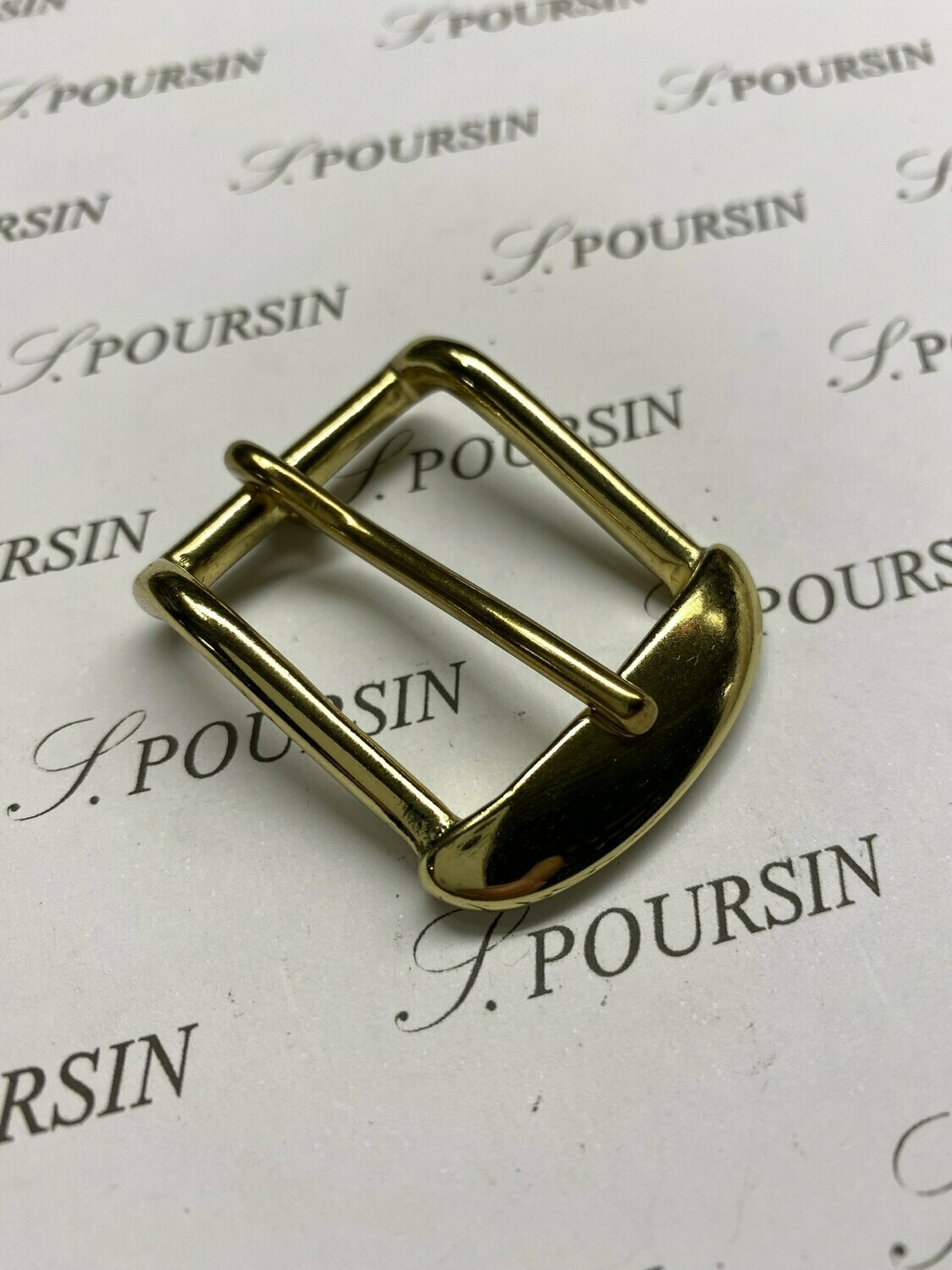 Boucle 981/25 Laiton Poli Verni - lot de 2 pièces