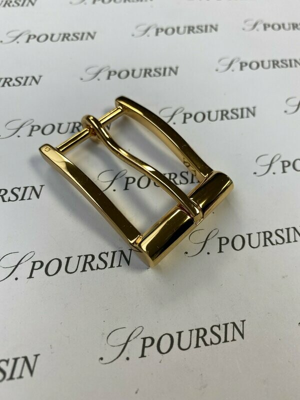 Boucle 248/25 Laiton Poli Main Plaqué Or3N 3µ - 1 pièce