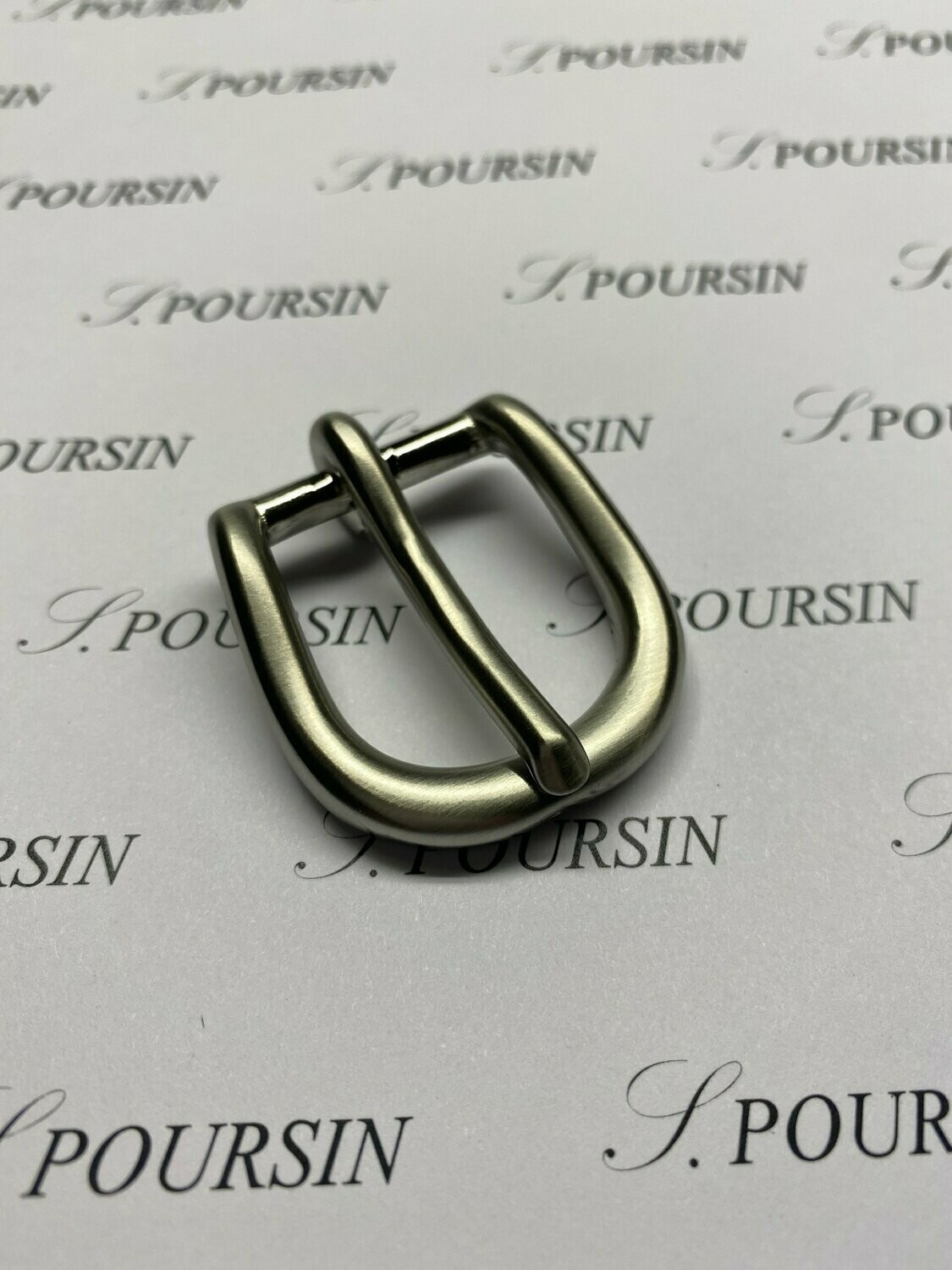 Boucle 253/23 CH Laiton Poli Nickel Brossé - lot de 2 pièces