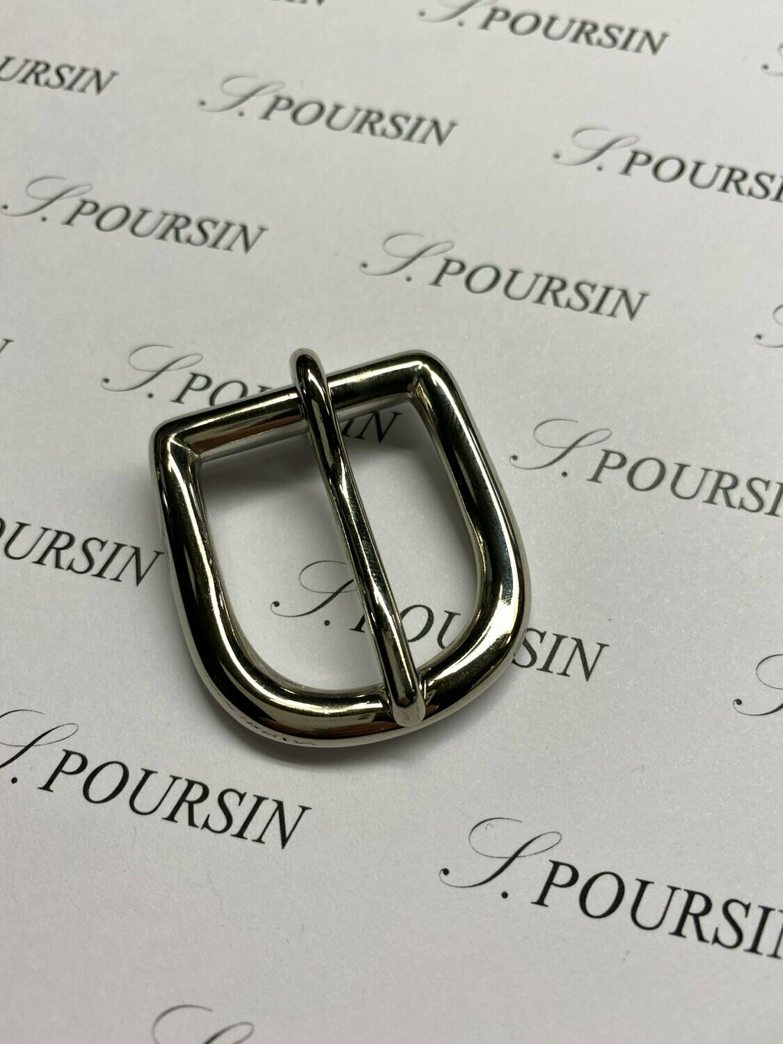 Boucle 253/23 Laiton Poli Bille Nickel - lot de 2 pièces