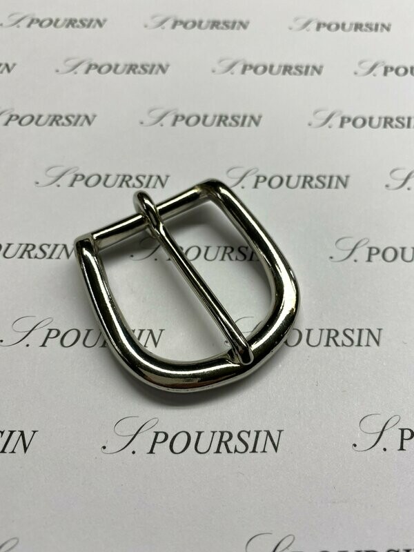 Boucle 253/27 Laiton Poli Bille Nickel - lot de 2 pièces