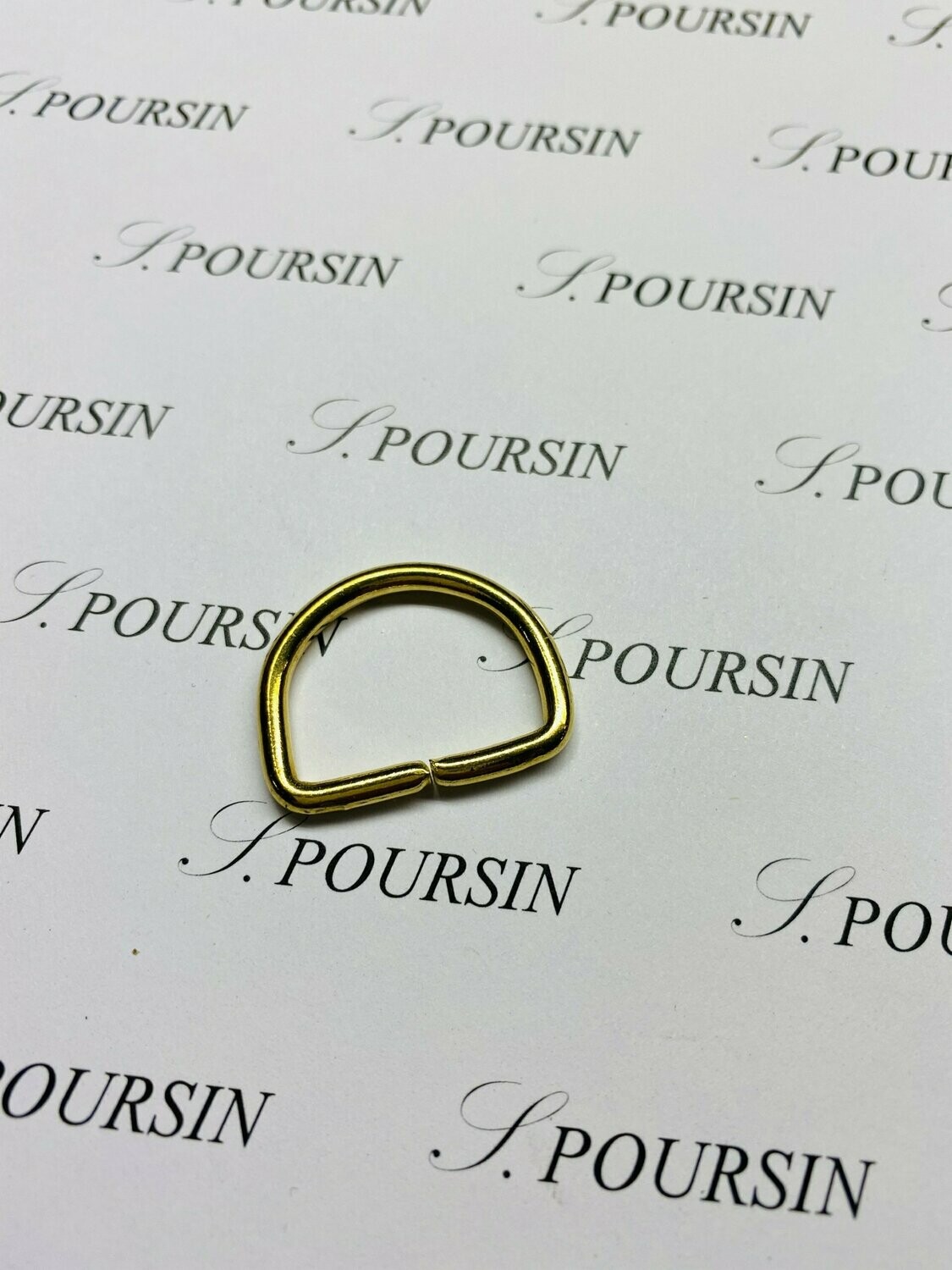 Dé 1/2 Rond 22X17x30 Non Soudé Laiton Poli Bille - lot de 10 pièces