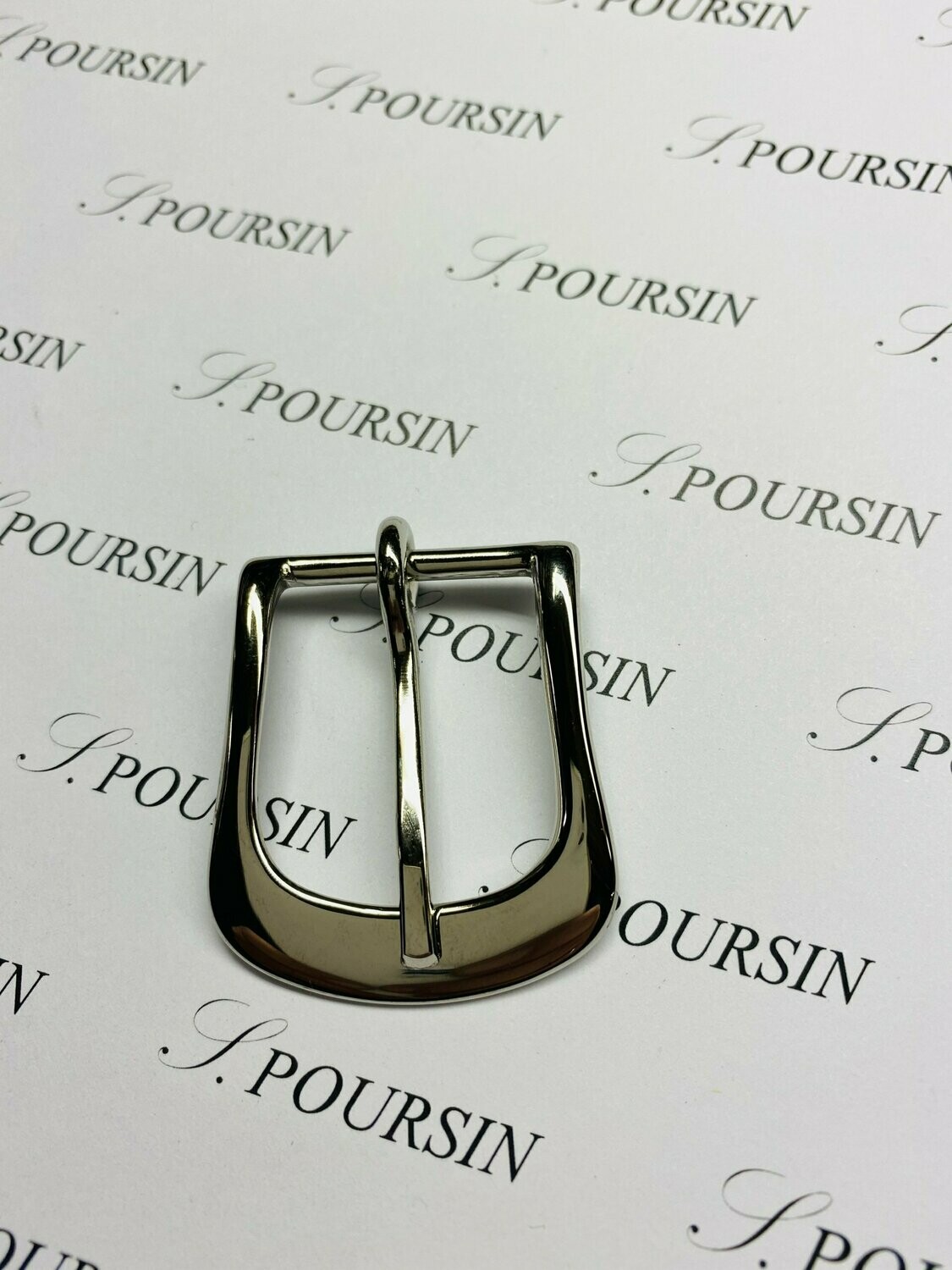 Boucle 27/25 Laiton Poli Main Nickel - lot de 2 pièces