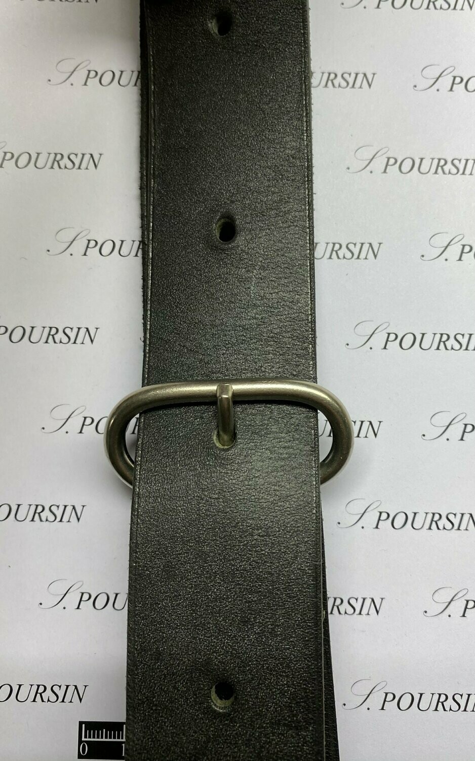 Boucle Passant Ovale 46x20 49 Non Soudé Laiton Nickel Mat - Bonne Affaire ! - lot de 5 pièces