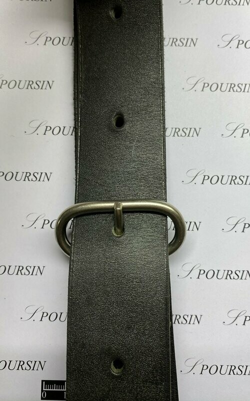 Boucle Passant Ovale 46x20 49 Non Soudé Laiton Nickel Mat - Bonne Affaire ! - lot de 5 pièces