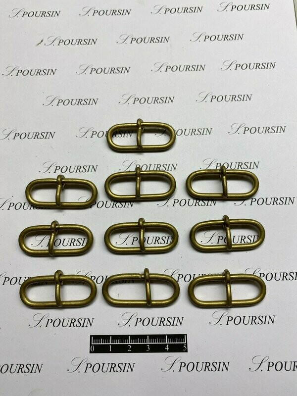 Boucle Passant Ovale 35x10 34 Non Soudé Laiton Bronzé Antic Verni - Bonne Affaire !- lot de 10 pièces