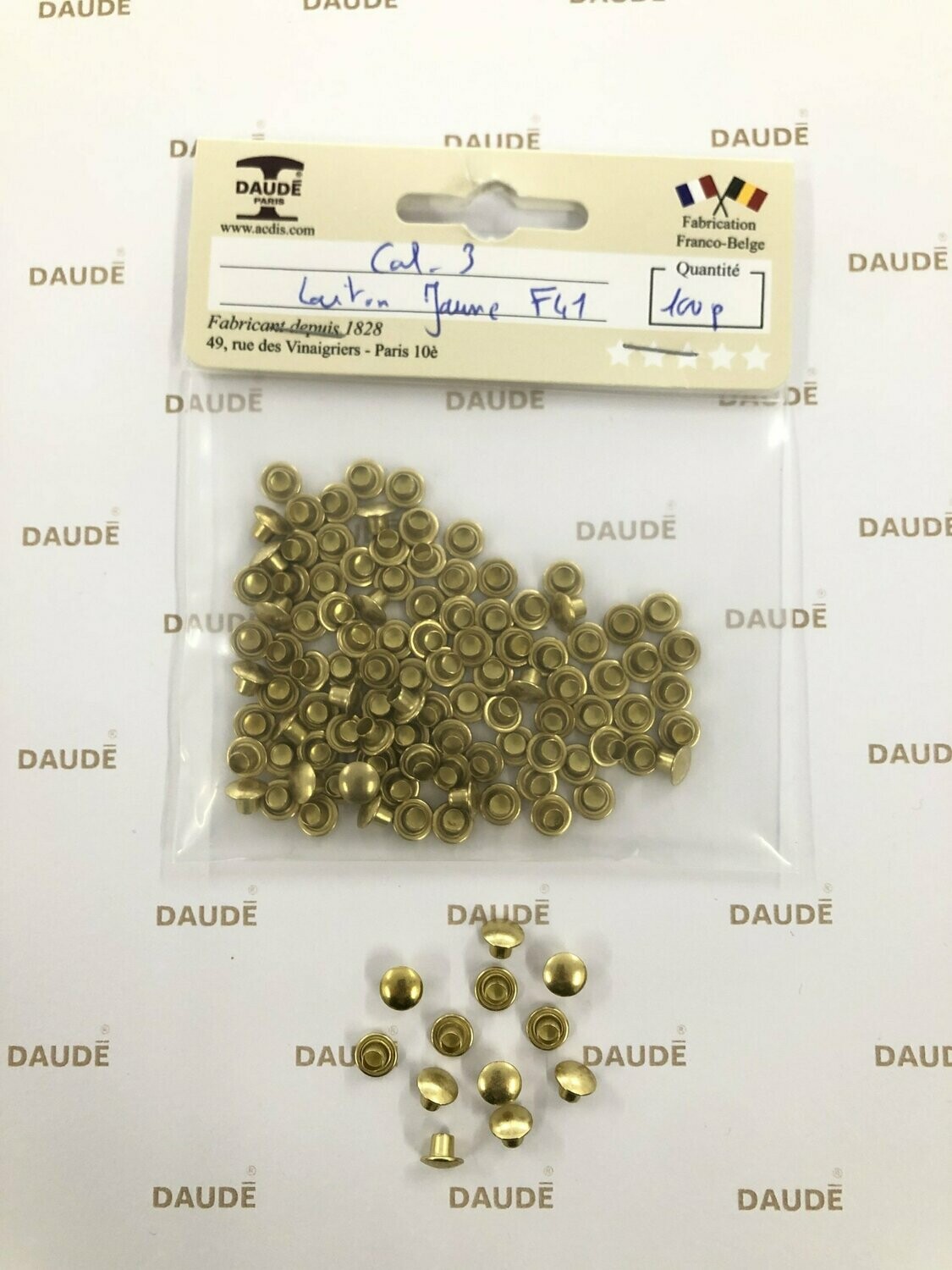 Calotte 3 Laiton - lot de 100 pièces