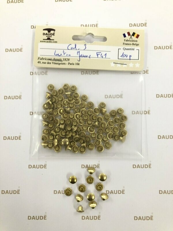 Calotte 3 Laiton - lot de 100 pièces
