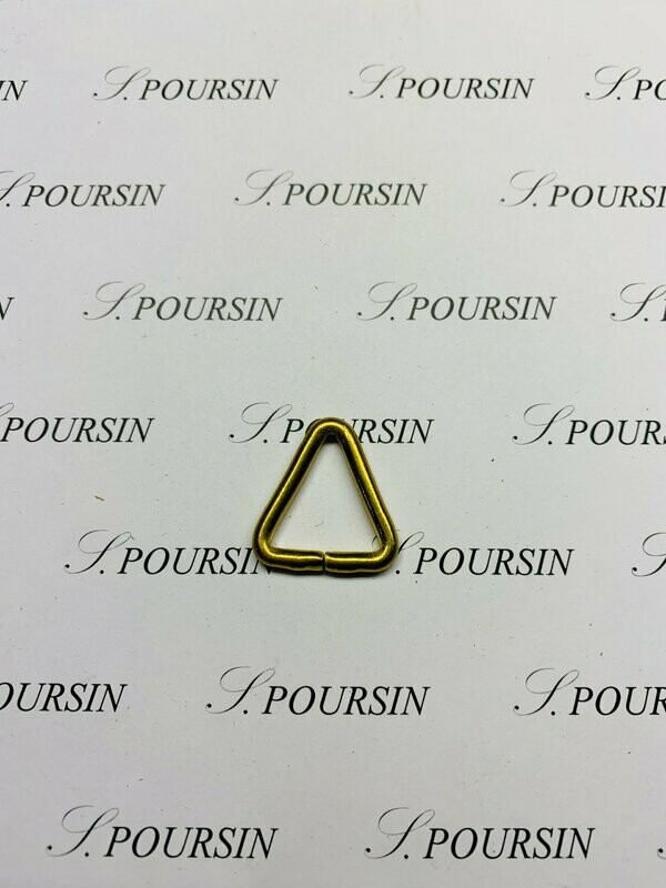 Triangle 18x20x3,4 Non Soudé Laiton Poli Bille - lot de 10 pièces